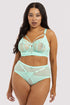 Eddie Crossover Wrap High Waist Knicker Curve - Aqua